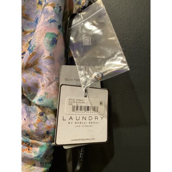 Laundry by Shelli Segal Rushed Bodycon Sleeveless Mini Dress Floral 14 NWT - Picture 4 of 10